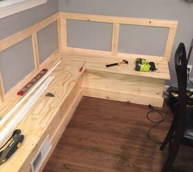 diy makeover farmhouse built in dining bench