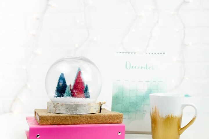 15 globos de neve diy que fazem uma decorao e um presente adorvel, globos de neve DIY