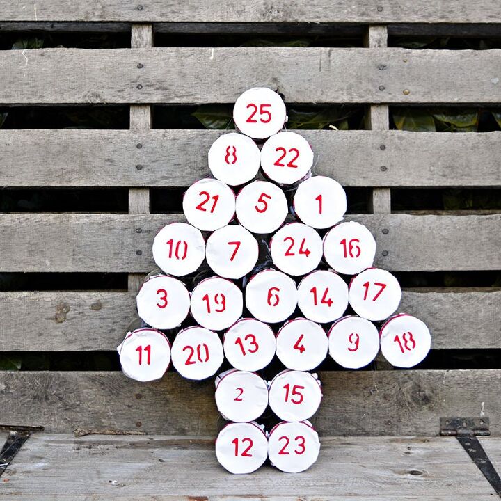 15 rboles de navidad alternativos que tienes que ver antes de diciembre, Calendario de Adviento Navide o de Lata DIY