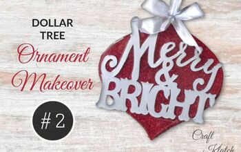 Dollar Tree Ornament Makeover 2: Glam Merry & Bright