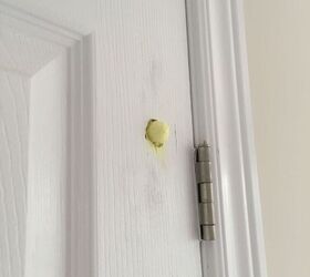 how to fix a hole in the door for less than 8