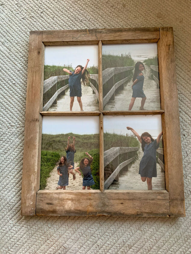 convierta su ventana antigua de granero en un marco de fotos