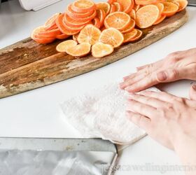 easy dried orange slices for christmas decorations