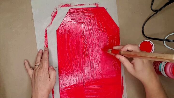 how to make large christmas tags using dollar tree items