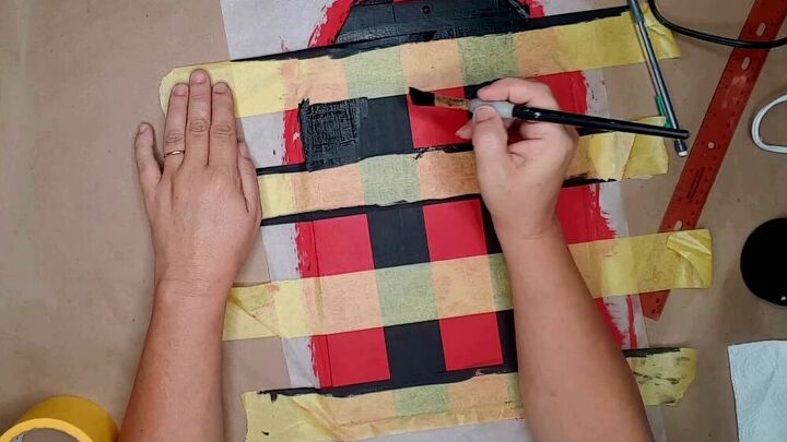 how to make large christmas tags using dollar tree items