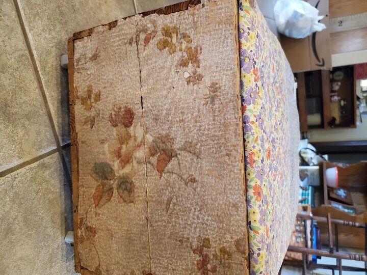 q how can i preserve this old wallpaper on this crate