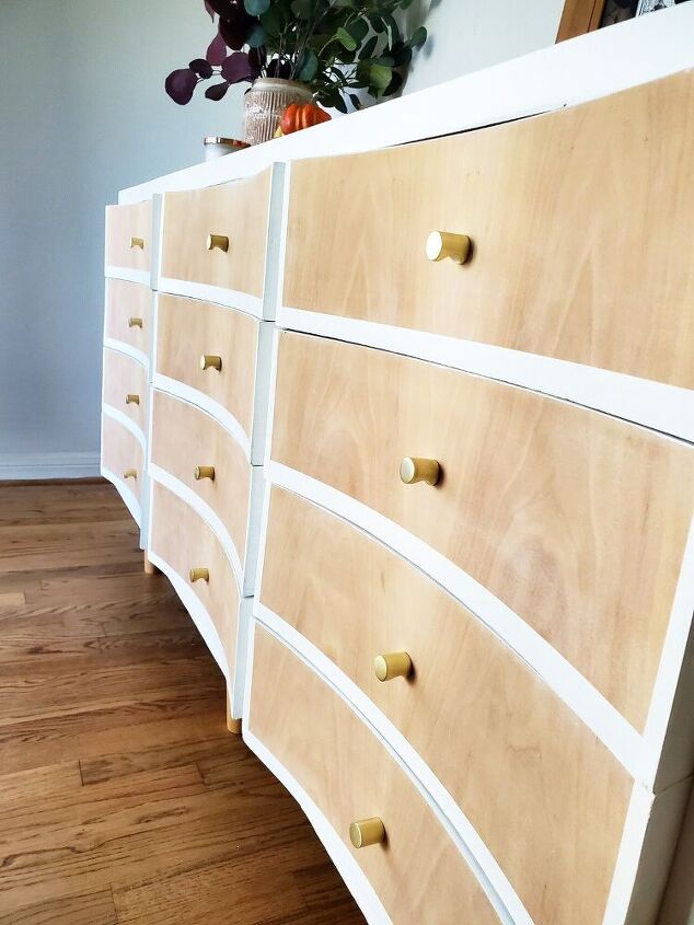 big bulky dresser given a new life