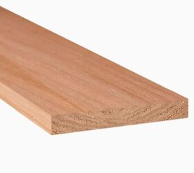 Dimensional cedar trim lumber