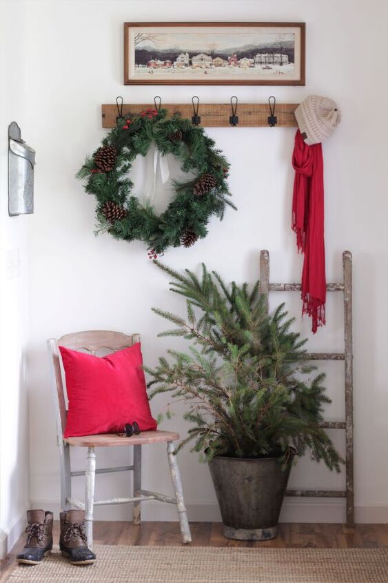 how to create a natural christmas evergreen swag
