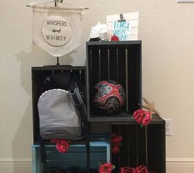 s 15 entryway organizing ideas to prepare for winter wear, Get ready to stash n dash with this fully customizable crate box organizer
