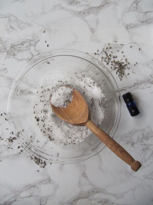 homemade lavender scented epsom bath salts a holiday gift idea