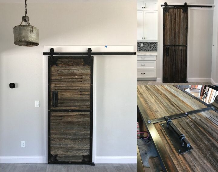 s 17 of our favorite diy barn doors right now, Go industrial with heavy duty metal framed barn doors