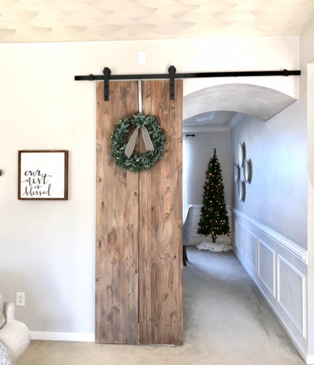 s 17 of our favorite diy barn doors right now, DIY this rustic whitewashed barn door