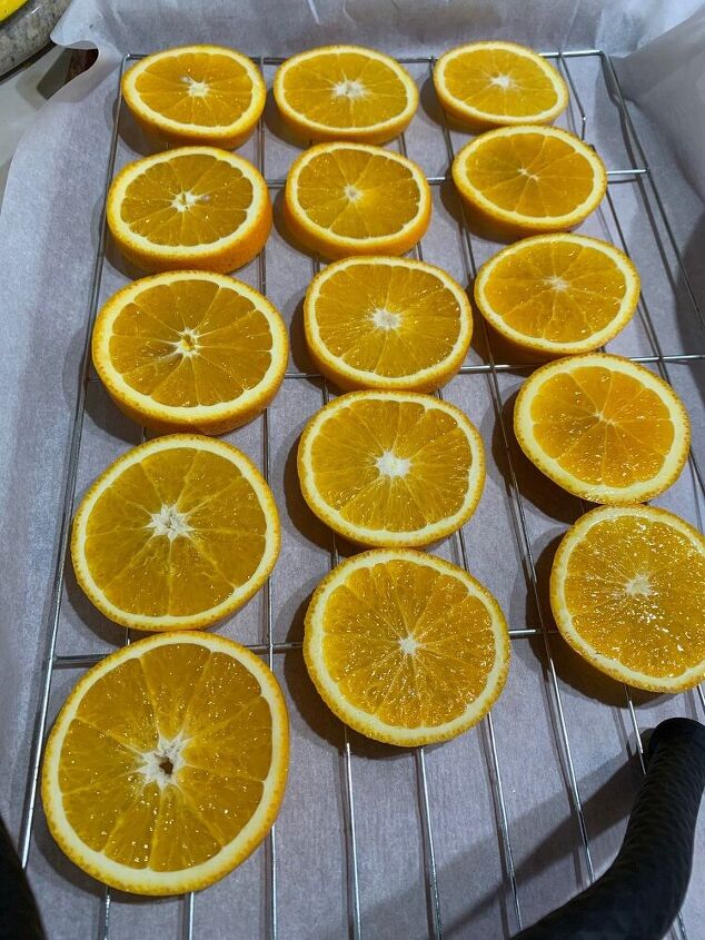 guirnalda de naranja guirnalda de naranja horneada