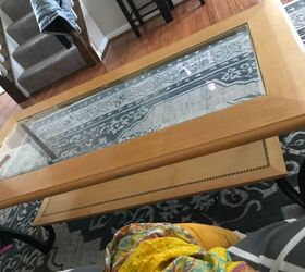 How do I change this glass to marble top or glossy table, due to kids?