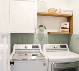 s 15 stylish upgrades perfect for small spaces, Freshen up your little laundry room with a budget friendly makeover