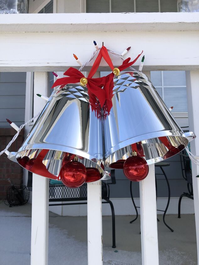 10 beautiful diy bells that will make your holiday home magical, Turn cheap plastic ice buckets into festive bells