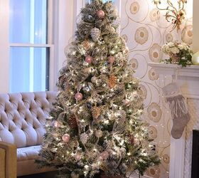20 tree collars and skirts you re going to love this year, Keep it simple with a ruffled drop cloth Christmas tree skirt