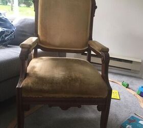 reupholstering a dining chair family heirloom