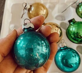 easiest way to age new christmas ornaments