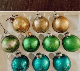 easiest way to age new christmas ornaments