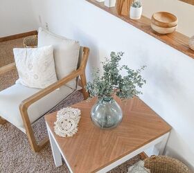 s get ready to fall in love with these 15 furniture makeovers, Give a thrifted table a clean modern makeover