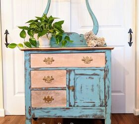 s get ready to fall in love with these 15 furniture makeovers, Give your furniture a faux bleached finish with this technique