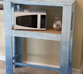 rabbit hutch to salt painted coastal cabinet, Micro stand