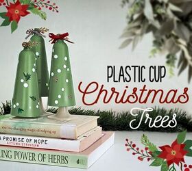 diy plastic cup christmas tree decor farmhouse style