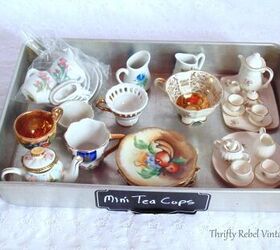 If you have an old tea set, this  idea is perfect for your home