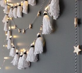 13 stunning garland ideas you should definitely try this year, Go boho with this super easy tassel garland