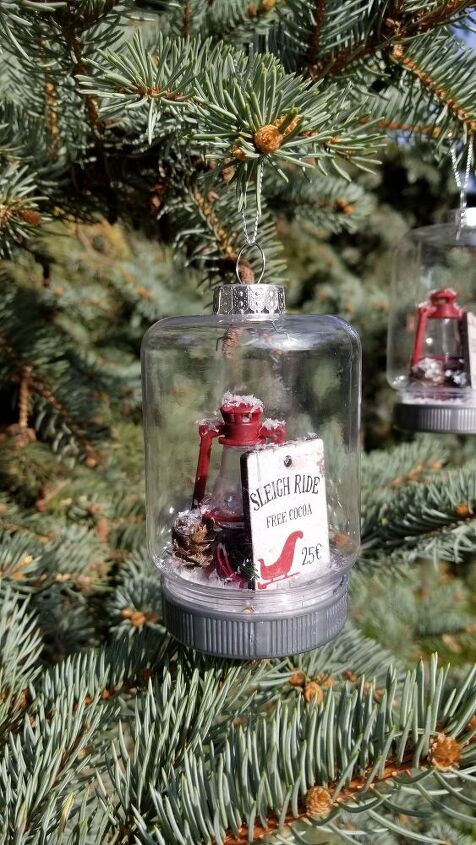 16 ideas de decoracin navidea en una casa de campo que te harn desfallecer, Adornos en tarros de cristal de la tienda del d lar