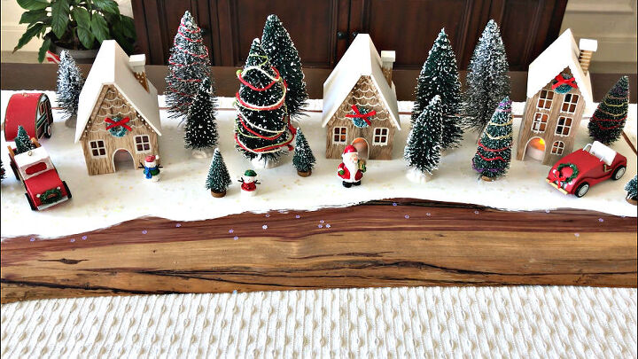 16 ideias de decorao de natal em uma casa de campo que vo fazer voc desmaiar, Aldeia de Natal da Fazenda Moderna