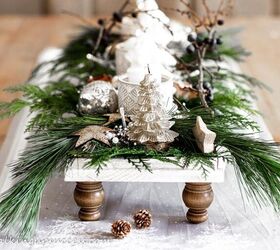 s 16 farmhouse holiday decor ideas that ll make you swoon, Build your own wood pedestal tray from scratch