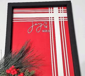 s 16 farmhouse holiday decor ideas that ll make you swoon, Send a Christmas message with this budget friendly canvas art