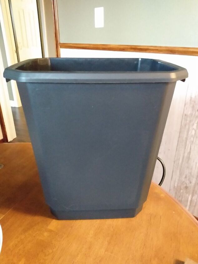 from garbage bin to winter planters, Garbage Bin