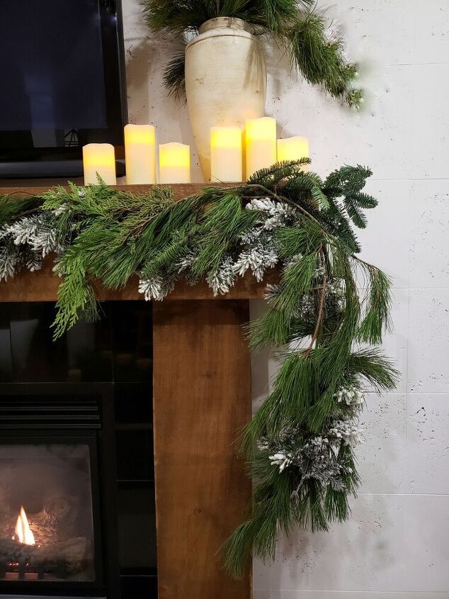 do this to your faux garland and tip to keep your real ones fresh