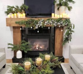 do this to your faux garland and tip to keep your real ones fresh, Combination of faux fresh garland