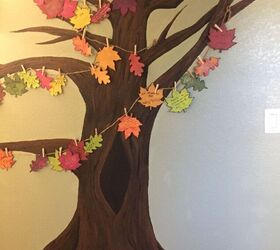 How do I create seasonal decorations for a painted family tree?