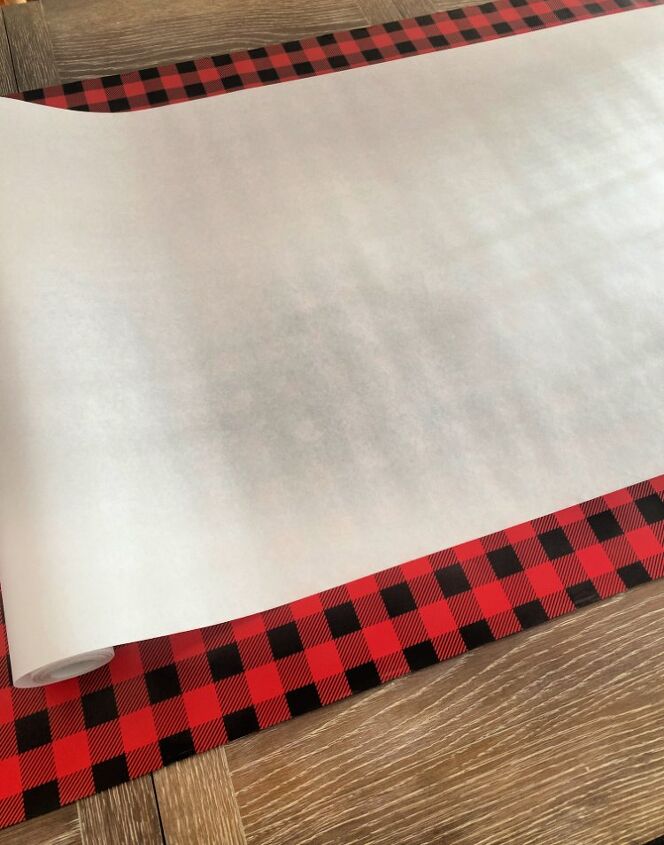 use wrapping paper for a table runner