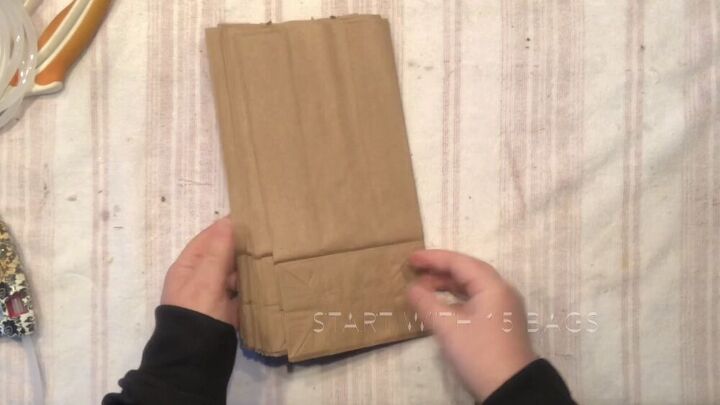 how to make brown paper bag festive snowflake