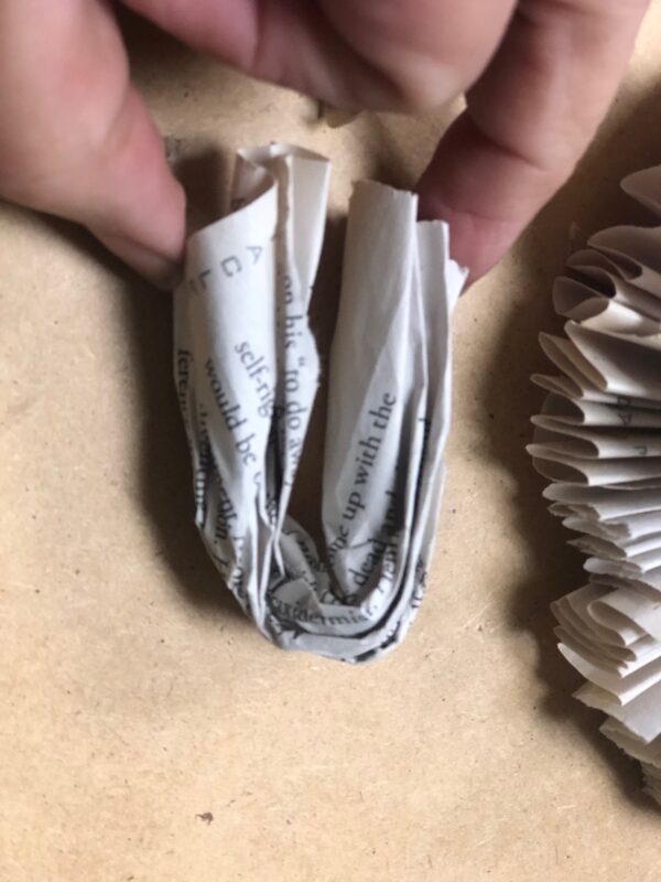 rbol de navidad de papel vintage diy