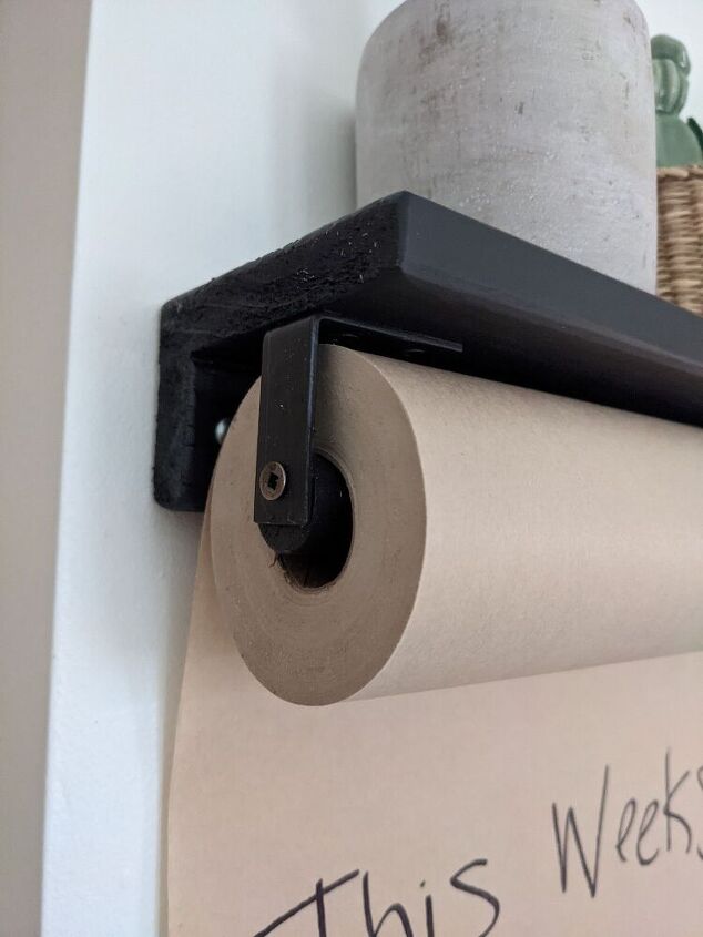 dispensador de papel para manualidades con madera de desecho