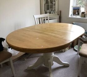 She does this to make her old dining room table look incredible on a $5 budget