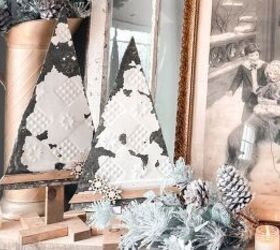 s 10 farmhouse christmas decorating ideas to make this weekend, Tin Christmas Trees