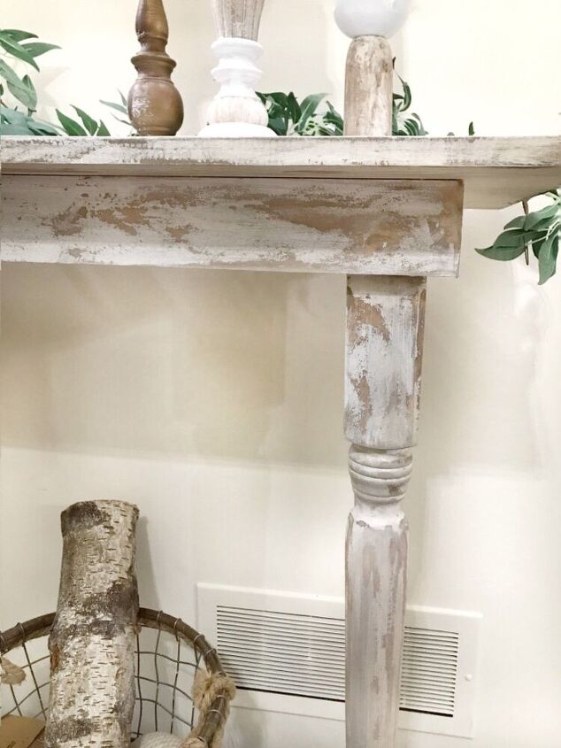 diy chippy rustic accent entry table