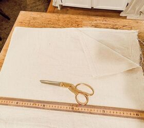 Use a few scraps of drop cloth to make your home look even merrier right now