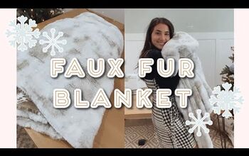 Faux Fur Throw Blanket Tutorial