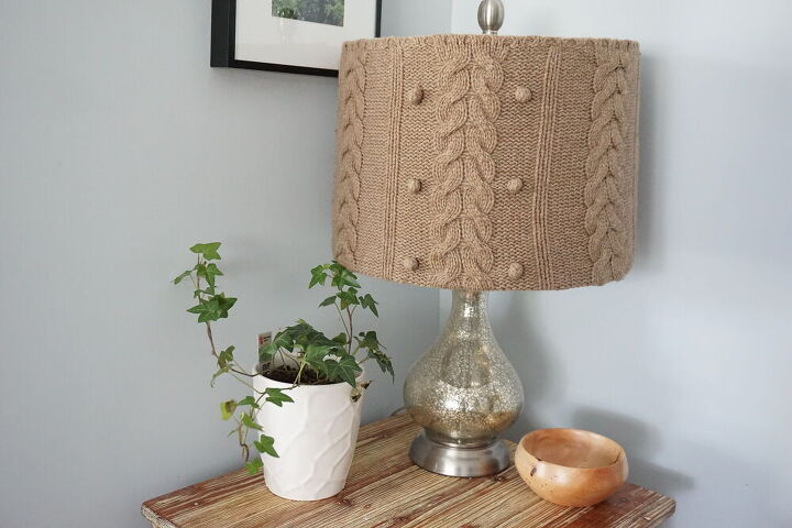 how to make a sweater lamp