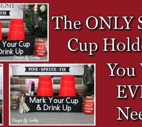 how to make a solo cup holder with a marker holder for the holidays